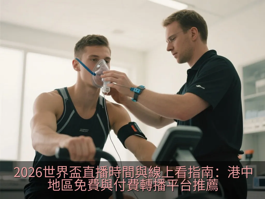 手持平板電腦,螢幕上正顯示著足球比賽的實時統計數據與直播畫面
